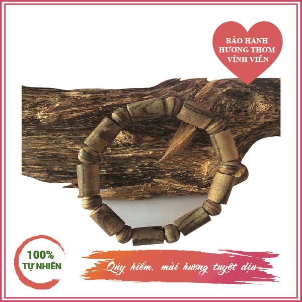 Vòng tay trầm hương đốt trúc