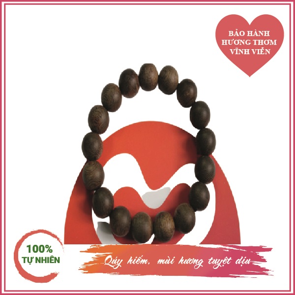 Vòng tay trầm thiên nhiên 12 ly
